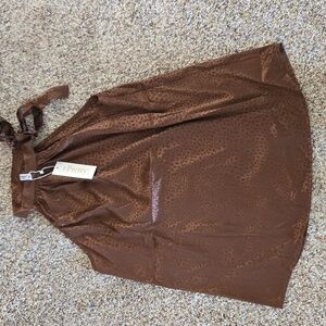 ePretty Brown Halter Blouse